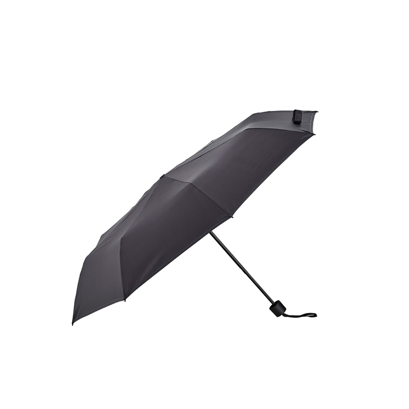 Adult tri-fold ultra-light black business umbrella