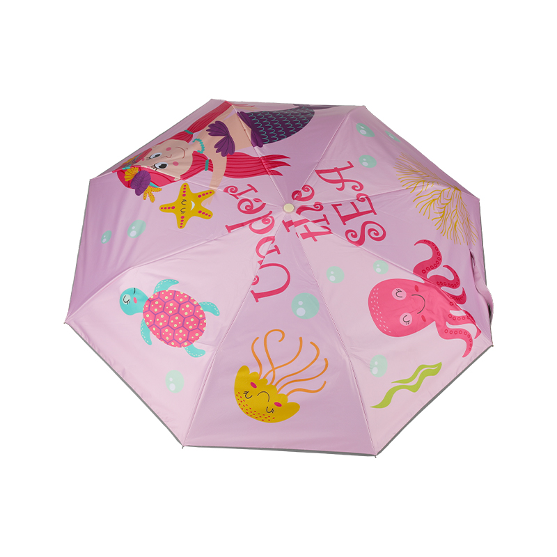 Children's cartoon self-opening self-closing Uv Protection sunscreen umbrella