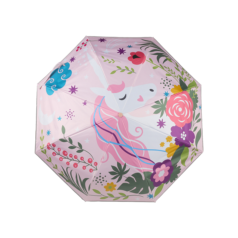 Children's cartoon self-opening self-closing Uv Protection sunscreen umbrella