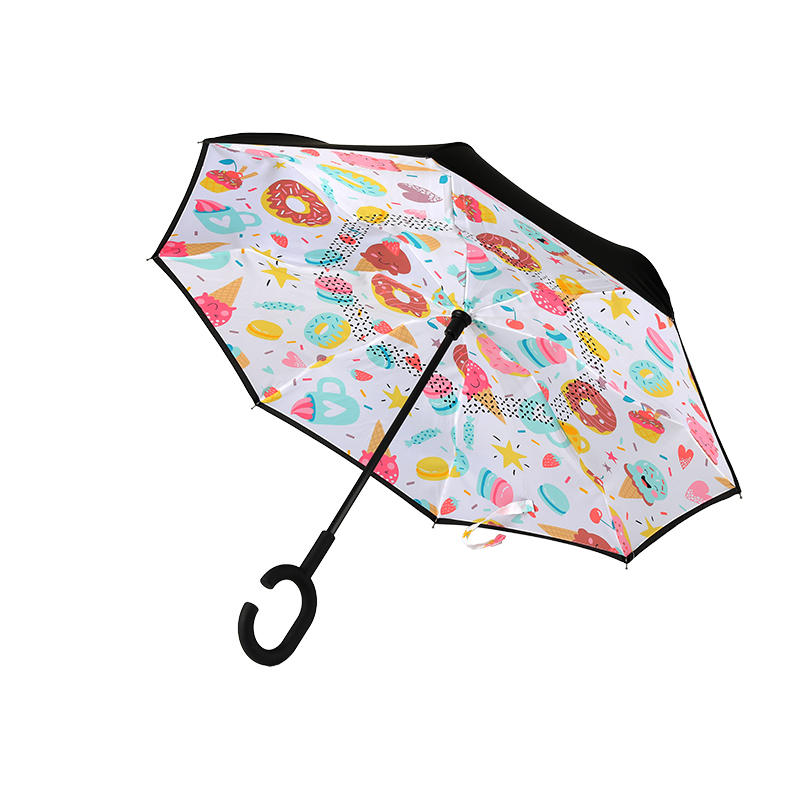 Children's hand-free double-layer reverse umbrella