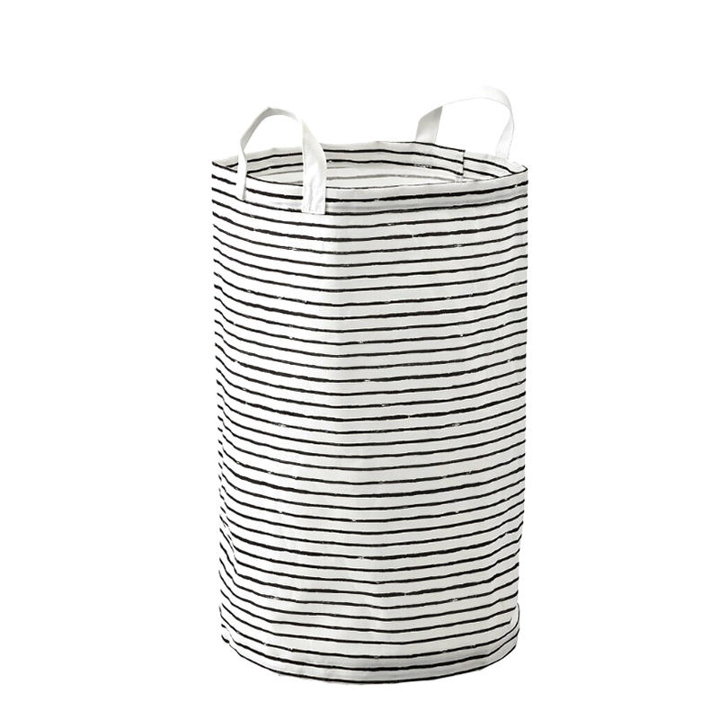 Striped section adult clothing storage bucket