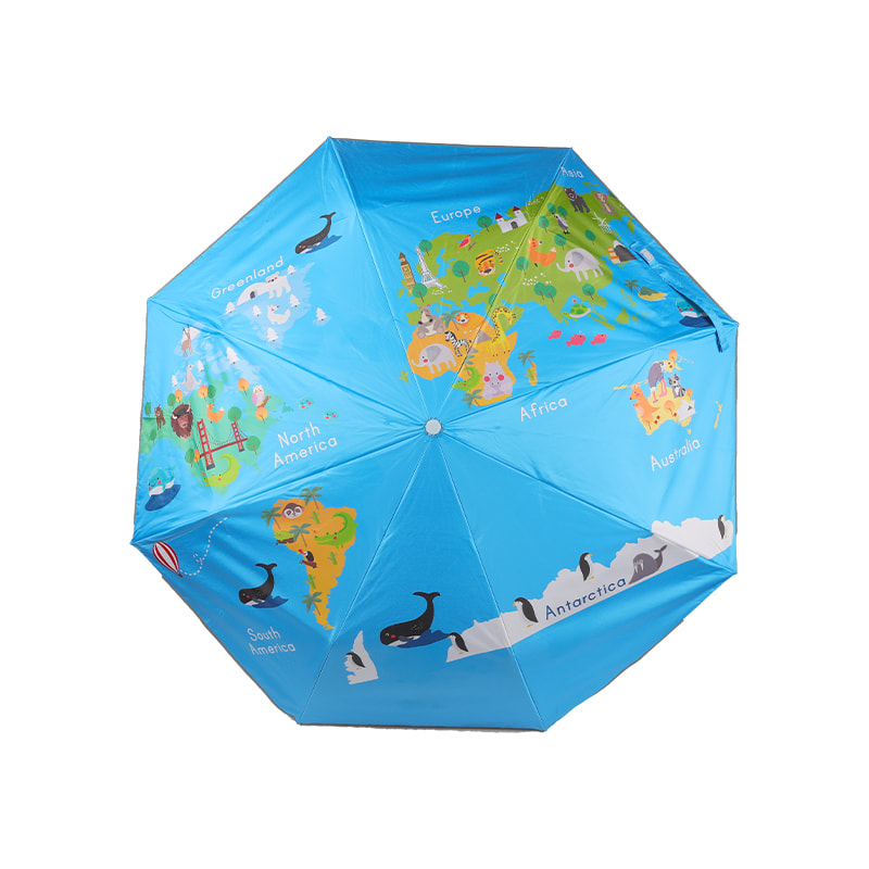 Children's cartoon self-opening self-closing Uv Protection sunscreen umbrella