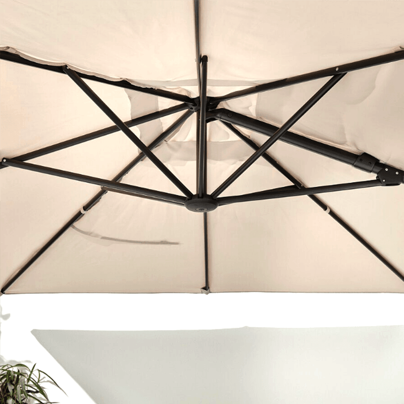Large size hand crank foldable patio umbrella