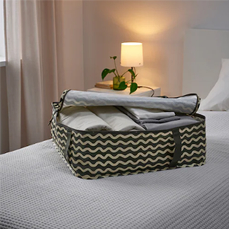 Black striped ultra-light moisture-proof quilt storage bag